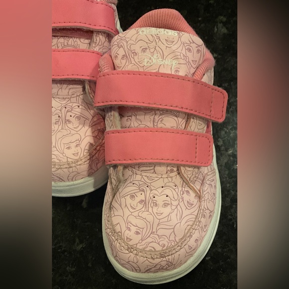 Adidas Girls' Toddler x Disney Princess Breaknet Sneakers Velcro in Pink Sz 8 - Picture 11 of 13